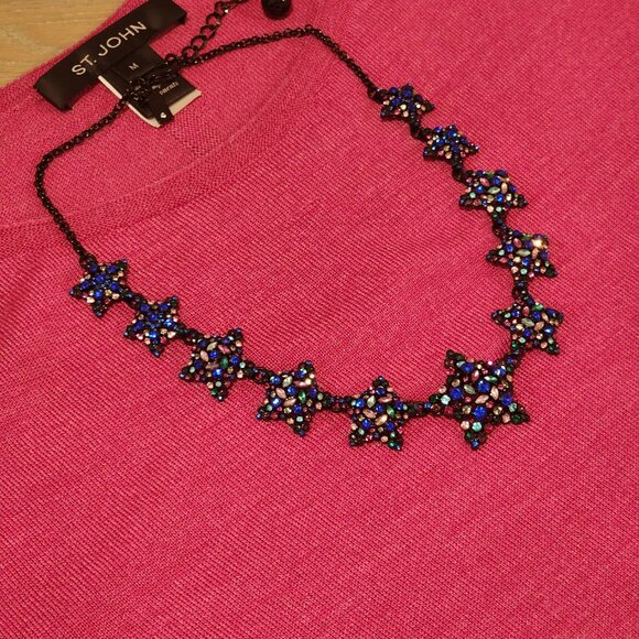 Brand New!! KATE SPADE NY: Bright Star| Multicolor Stones|Crystals|Black Metal - Picture 5 of 13